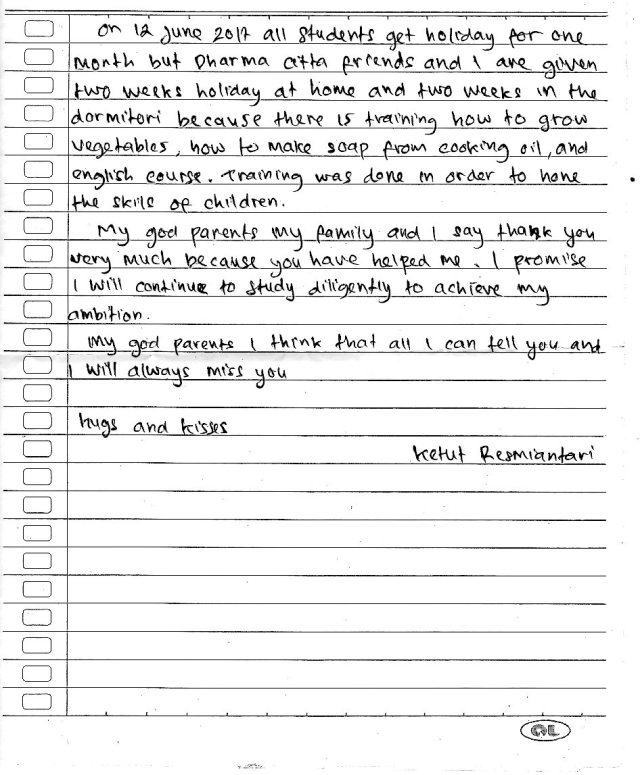 lettre Resmi 2017 - 2